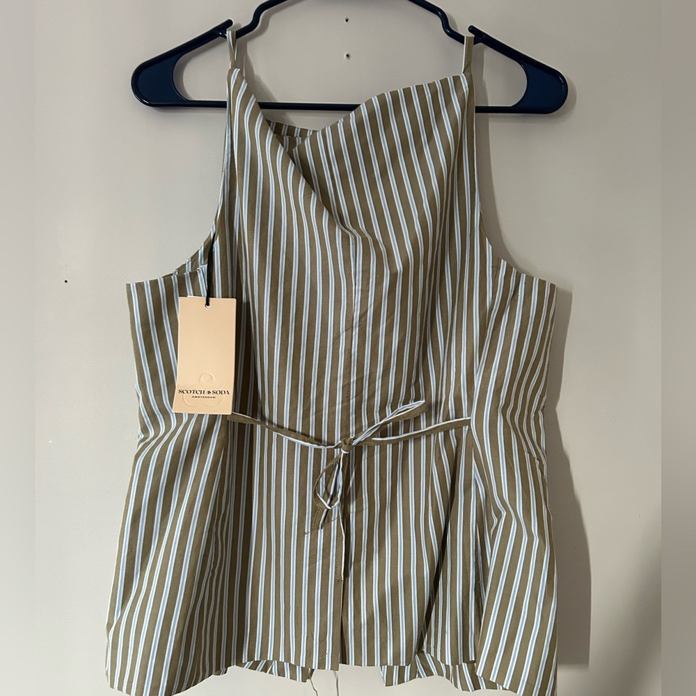 Blue & Green Striped Top | Scotch & Soda - Picture 3 of 5